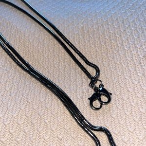 Bandolier Black Snake Chain Strap